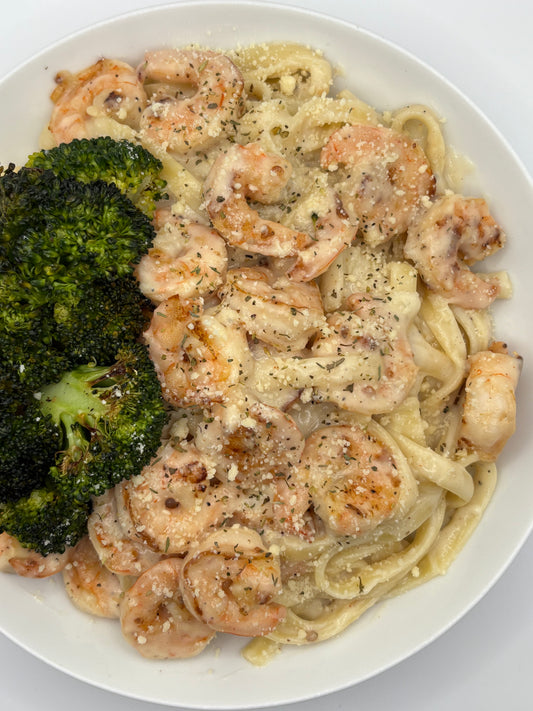 Shrimp Alfredo Pasta / Pâtes Alfredo Crevette