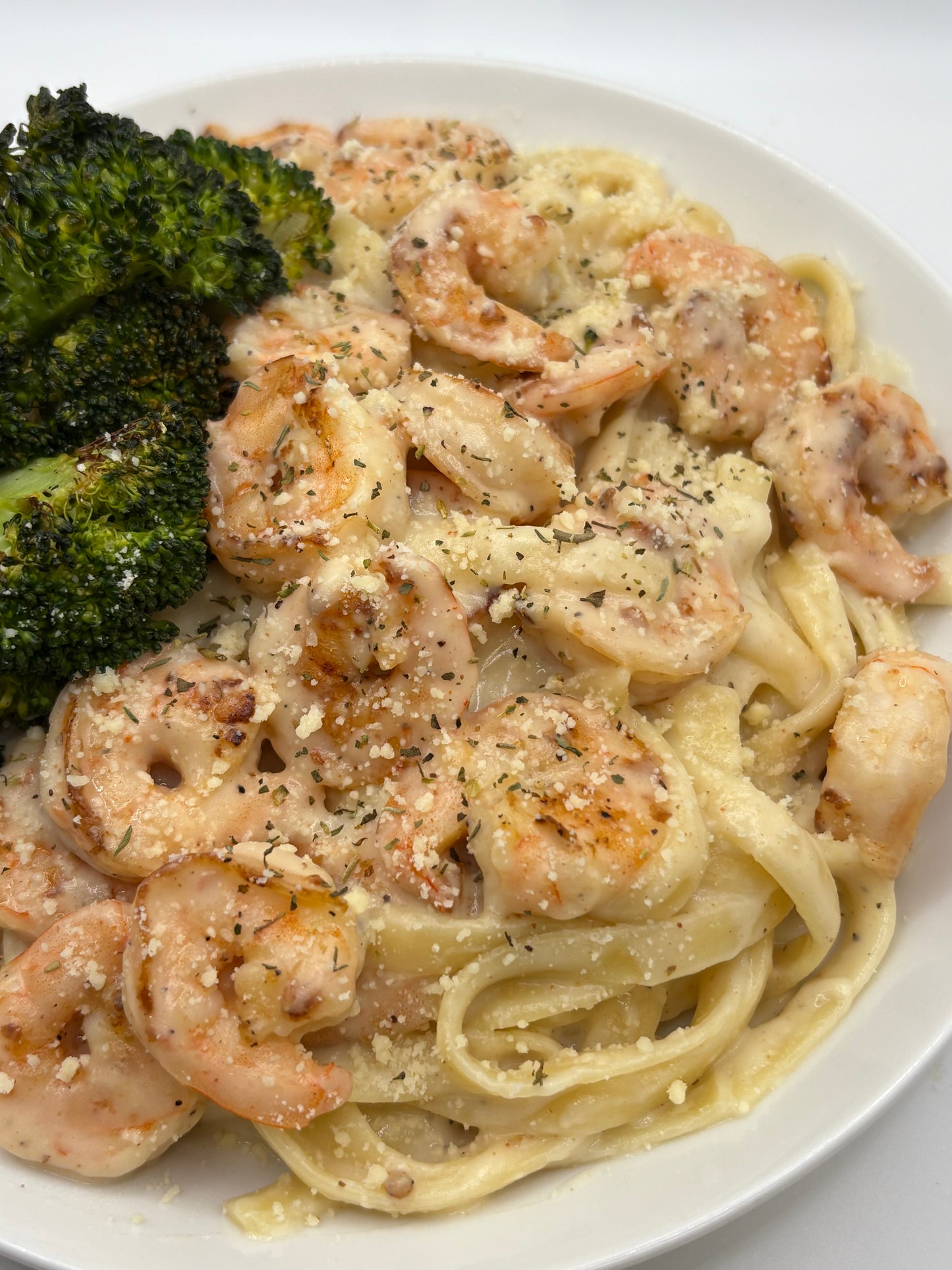 Shrimp Alfredo Pasta / Pâtes Alfredo Crevette