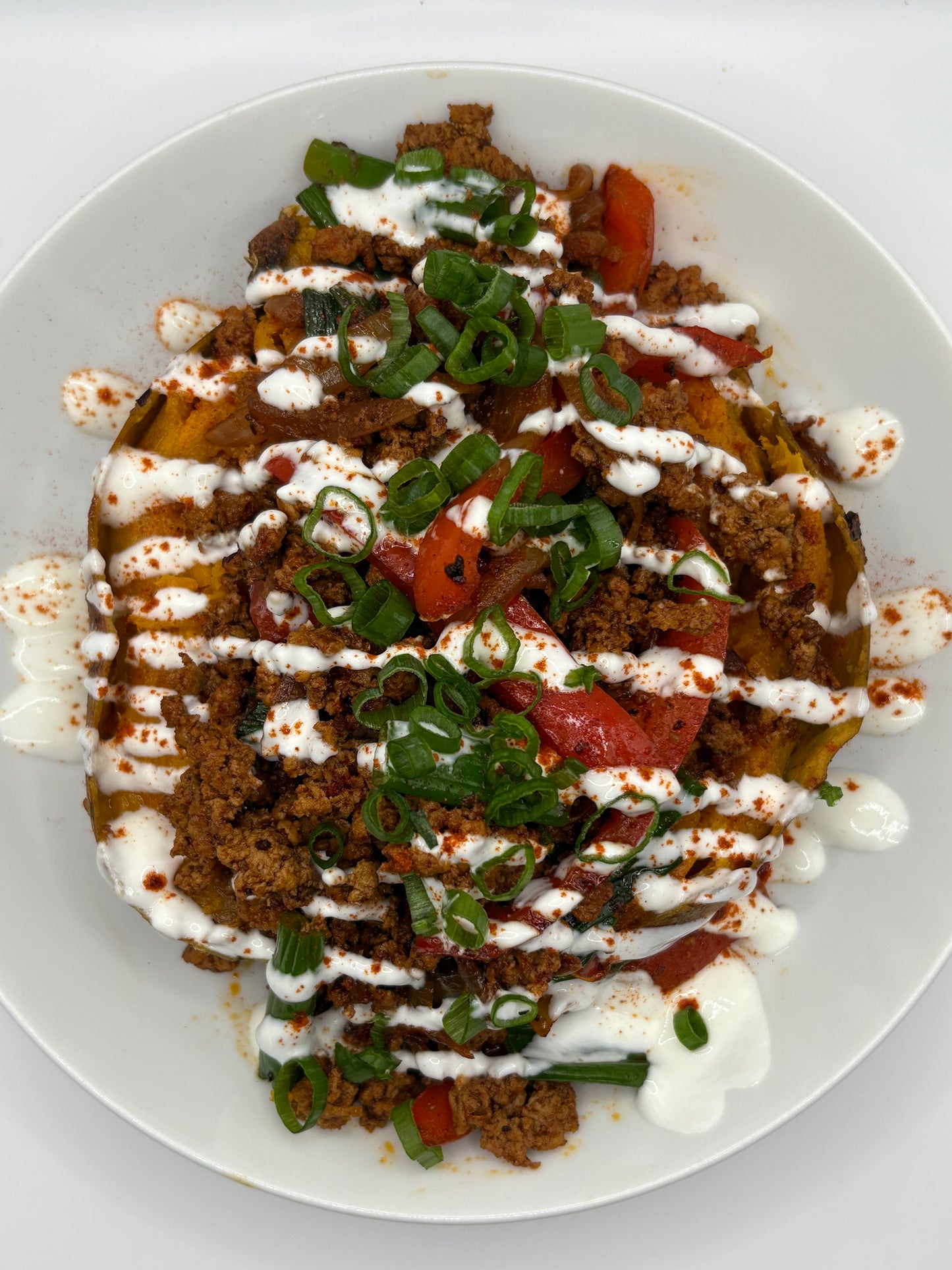 Beef Loaded Sweet Potato / Patate Douce Farcie de Boeuf