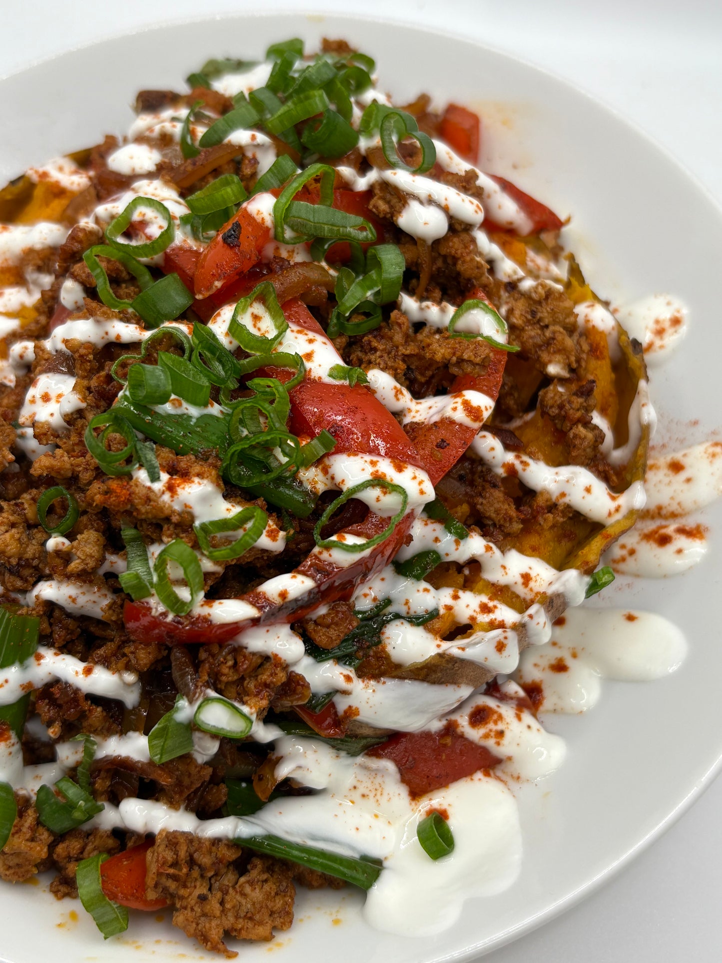 Beef Loaded Sweet Potato / Patate Douce Farcie de Boeuf