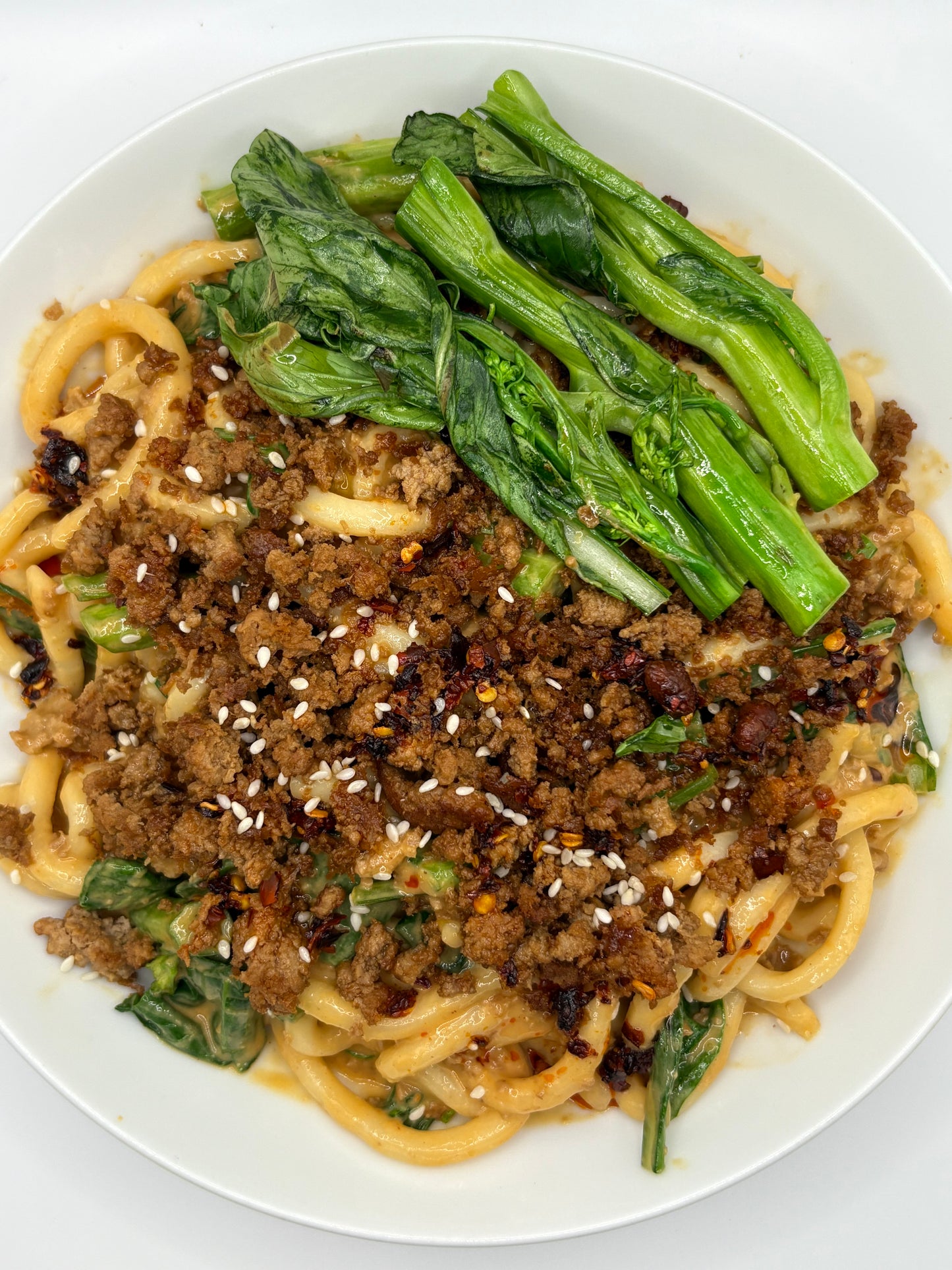 Turkey Dan Dan Noodles / Nouilles Dan Dan à la Dinde