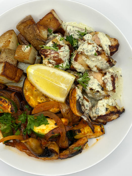 Chicken Souvlaki / Souvlaki de Poulet